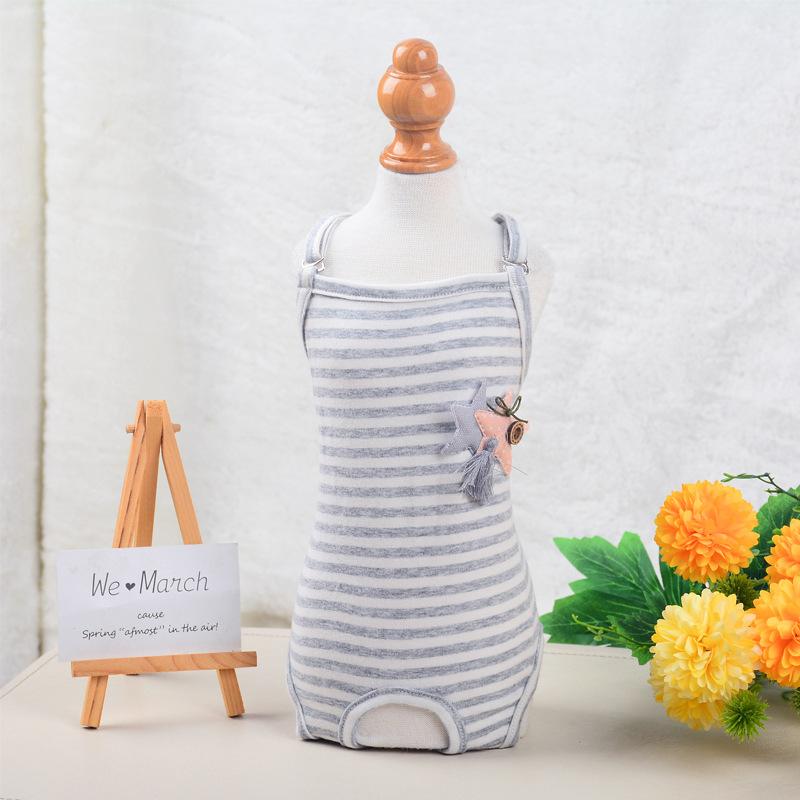 Pet Physiological Pants Female Dog One-piece Straps Section Teddy Menstrual Pants Dog Aunt Towel Anti-harassment Safety Pants