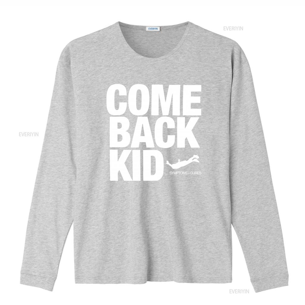 Tričko s nápisem Comeback Kid Symptoms And Cures pro muže Velikosti S 2XL vintage Prané Prodyšné módní grafické Mírně univerzální