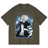 230 g/m² 100% Baumwolle My Hero Academia V11 Dabi Druck Unisex Schweres Baumwoll-T-Shirt