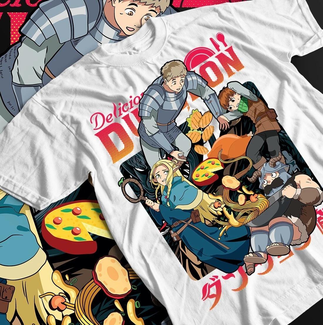 Аниме Винтаж Лайос Туден Dungeon Meshi Унисекс Футболка, Специальная Футболка для Поклонников, XL