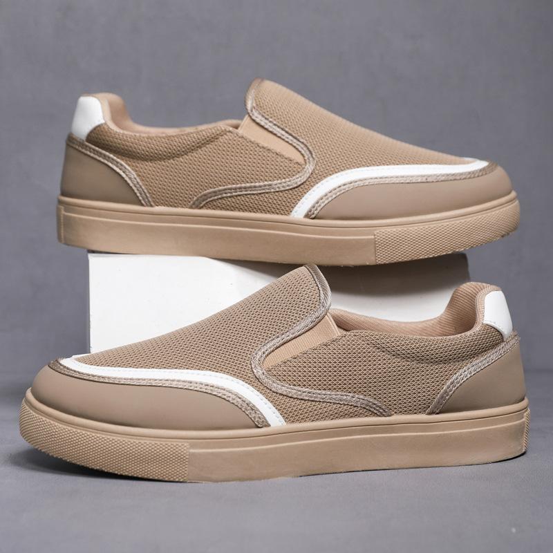 Neue extra große Herrenschuhe Ein-Pedal-Faulschuhe Freizeitschuhe leichte Sportschuhe Herren-Mesh-Schuhe 9-8