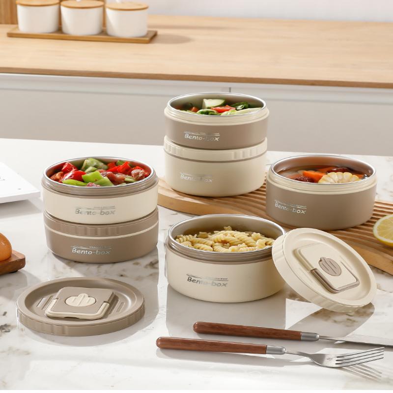 Termosowy lunchbox izolowany 304 stal nierdzewna zestaw bento przenośny szczelny pojemnik na żywność