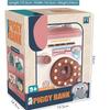 Children's ATM piggy bank plastic ornaments password fingerprint voice recognition money storage cabinet toys