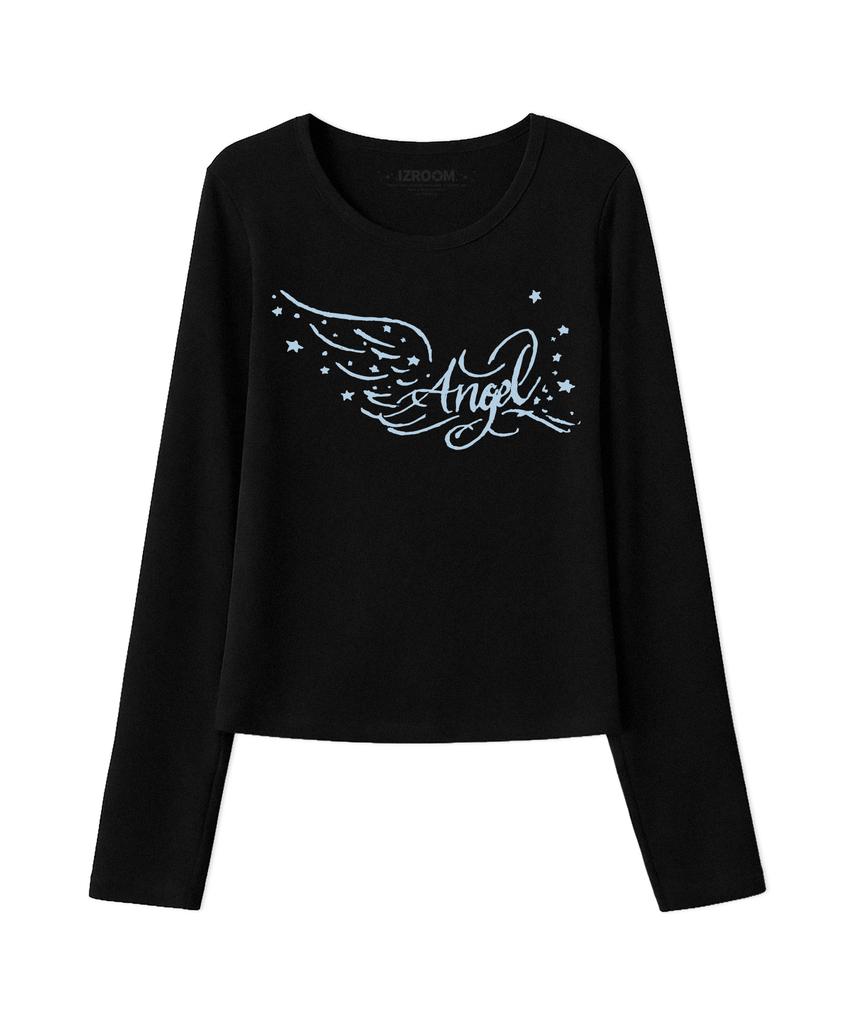 Ijeulum Soft Angel Slim Fit Long Sleeve (Black)