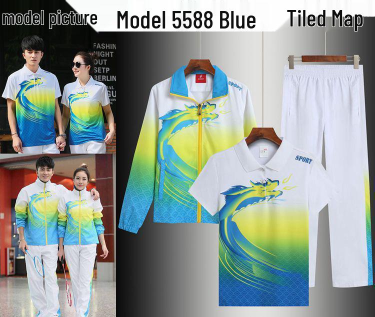 Chinese Sportswear Three-Piece Set: Long Sleeve Athlete Entrance & School Uniform for Spring/Autumn.
