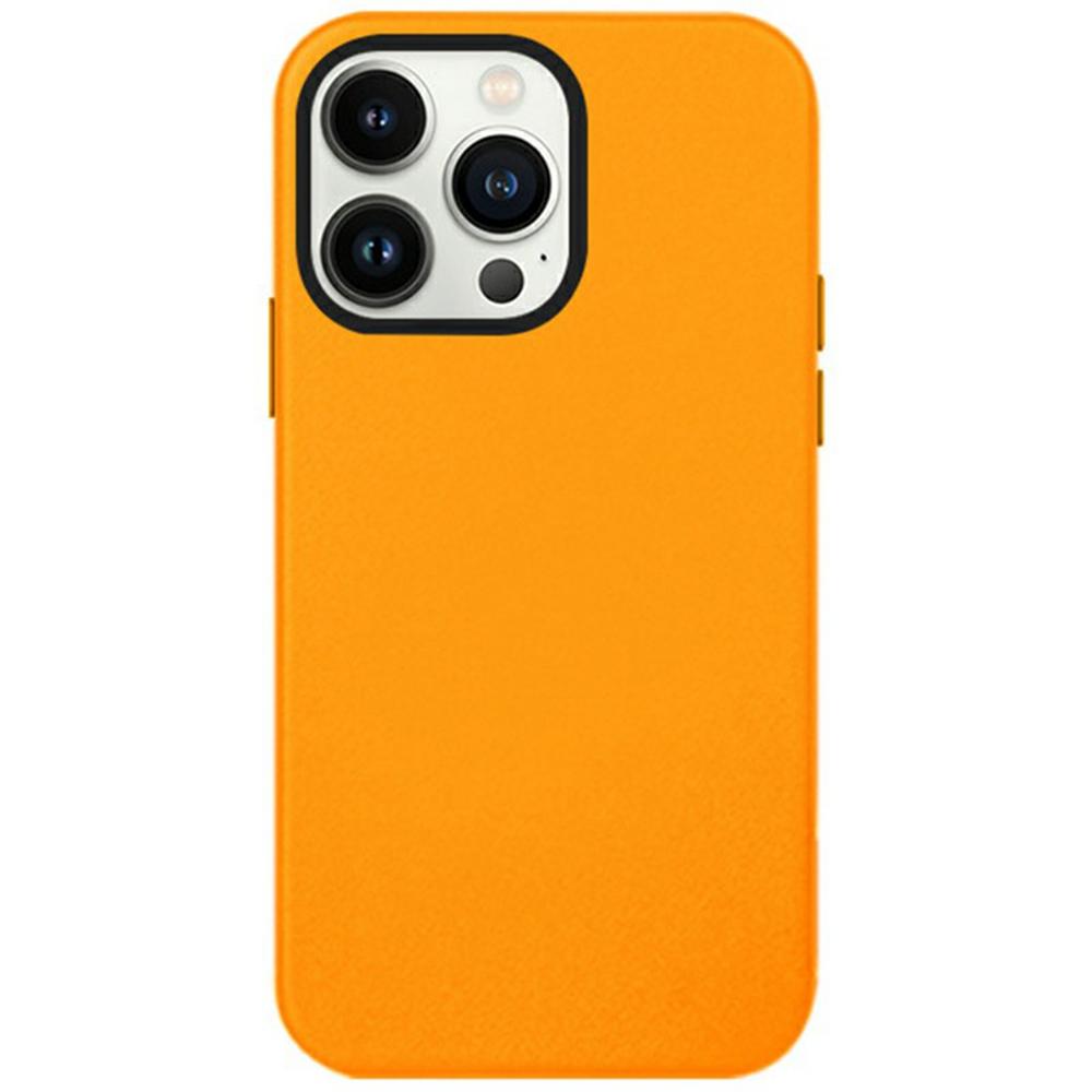 

KZDOO Noble Collection Series For iPhone 16 Pro Max Case PU+PC Shockproof Phone Cover Orange