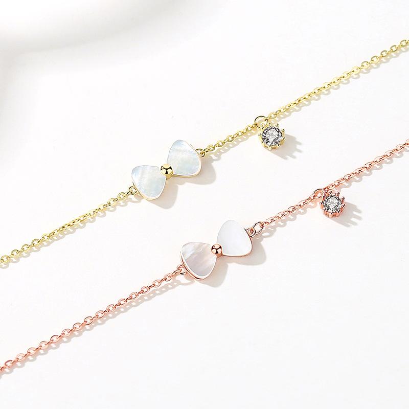 Tancise 925 Sterling Silber Zirkon Armband Schmuck Geometrische Perlenkette Gliederarmbänder Mode Feines Hochzeitsgeschenk für Freundin Frauen