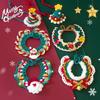 Christmas Pet Collar Navidad Cats Clothing Christmas Puppy Necklace Hand-knitted Pet Scarf  Xmas New Year Pet Cats Accessories