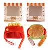 KX4B Plush Pet Hamburger Hat for Ear and Head Protections Halloweens Fun Dog Hat for Small Dogs Cats Warm Winter Headgear Hat