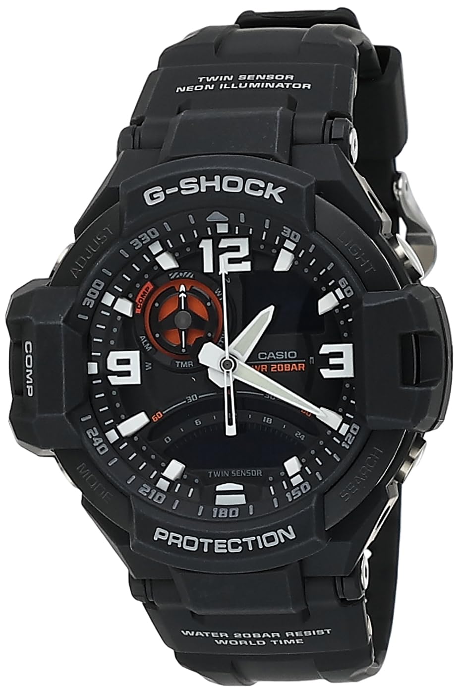 

CASIO Watch Sky Cockpit Black Overseas Model Reimported Product G-SHOCK Men s Ana-Digi GA-1000-1ADR [Watch]