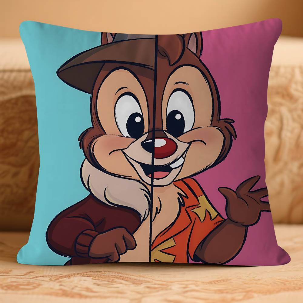 

МИЛАЯ Наволочка с Чипом и Дейлом, Съемная, Моющаяся, Чехол для подушки – Мягкий лен для всех сезонов 16x16Inch