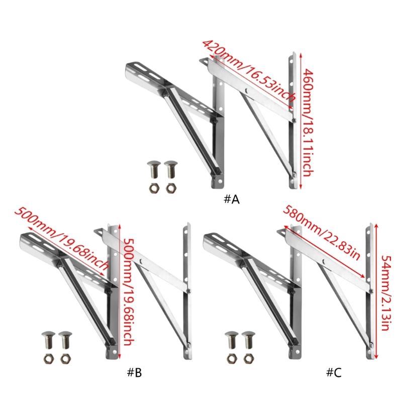 Heavy Duty Detachable Support Bracket for HVAC Mount Split Wall Mounting Bracket for Air Conditioner Heat Pumps Systems