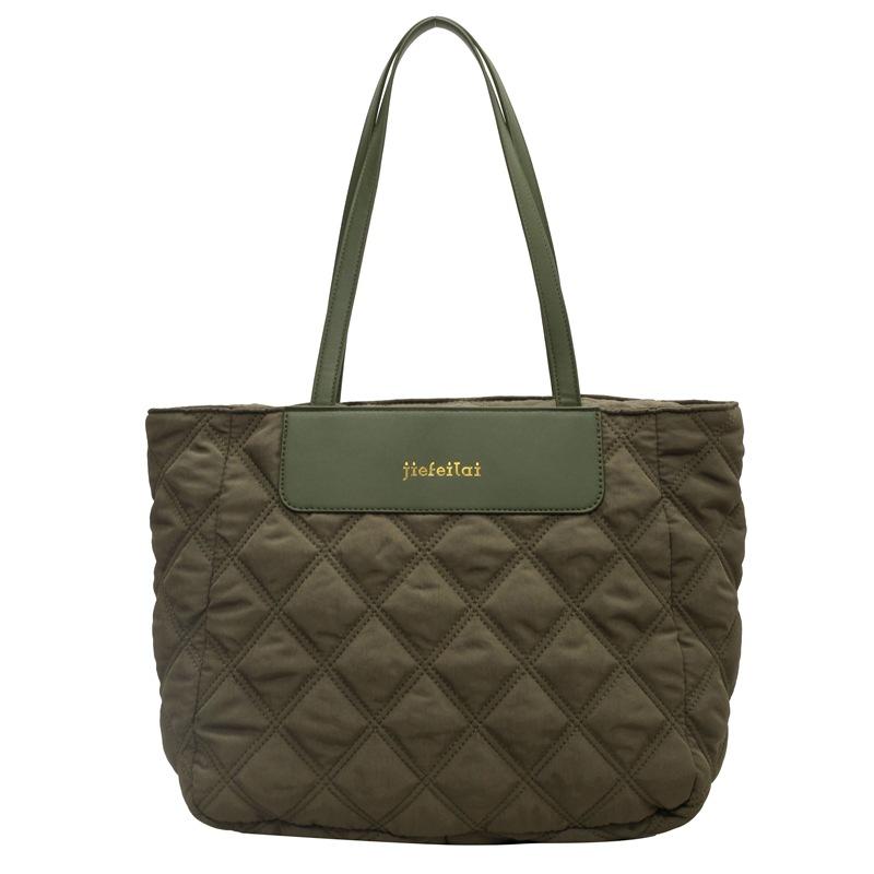 

Women s bag new fashion shoulder bag handbag trendy personality simple tote bag зелёный