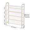 Compact Multi-Tier Shoe Rack for Entryways, Space-Saving Shoe Cabinet for Dorms and Small Rooms