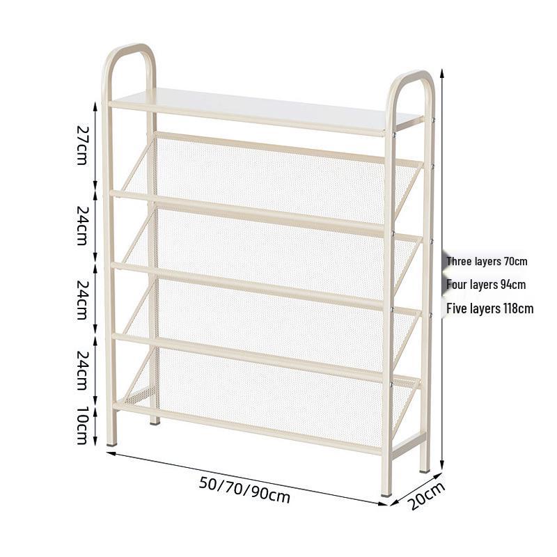 Compact Multi-Tier Shoe Rack for Entryways, Space-Saving Shoe Cabinet for Dorms and Small Rooms