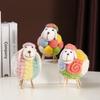 Colorful Sheep Figurine Living Room Light Luxury TV Cabinet Wine Cabinet Cartoon Heart Sheep Small Doll Internet Celebrity Children's Room Decoration