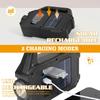 Torcia LED Solare da 1200mAh - Luce Ricaricabile per Campeggio/Lavoro con 6 Modalità, Impermeabile IPX7 per Emergenze Outdoor Escursioni