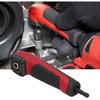 90 Degree Impact Driver Drill Adapter, Multifunctional Red Shockwave Right Angle Adapter Convenient Rubber Handle for Drilling