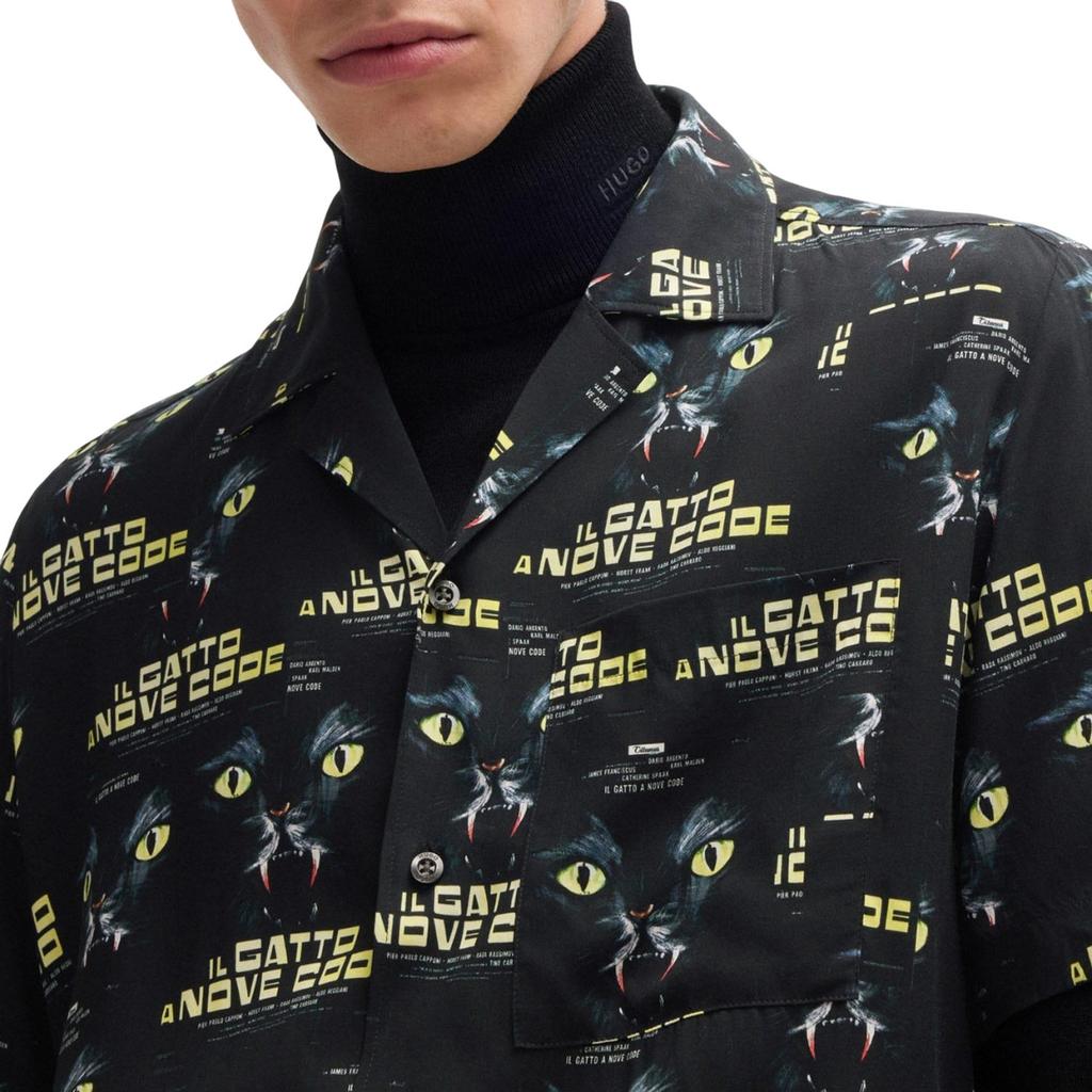 Hugo Mens Ellino Graphic Print 70s Shirt