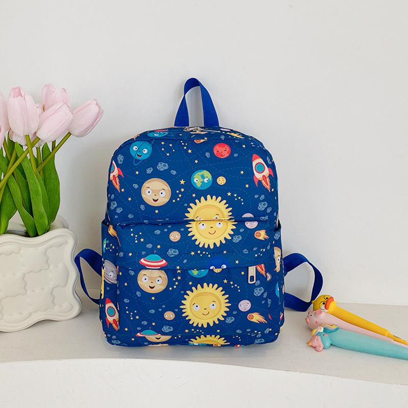 Adorable Cartoon Dinosaur Backpack For Kids Lightweight Durable Nylon School Bag