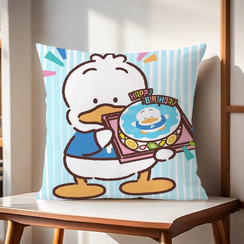 P-Pekkle Kawaii Cushion Cover For Pillow Printing Sofa Decoration Home Car Room Coffee Shop Office Nordic Simplicity