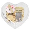 Acrylic Music Box Cute Heart Shaped Handy Crank Musical Box Innovative Birthday GiftType 1