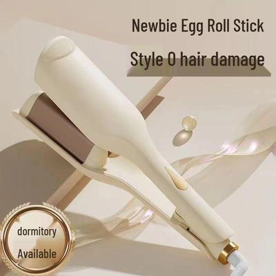Negative Ion Egg Roll Curling Iron - 32mm Water Wave Curl Crimper