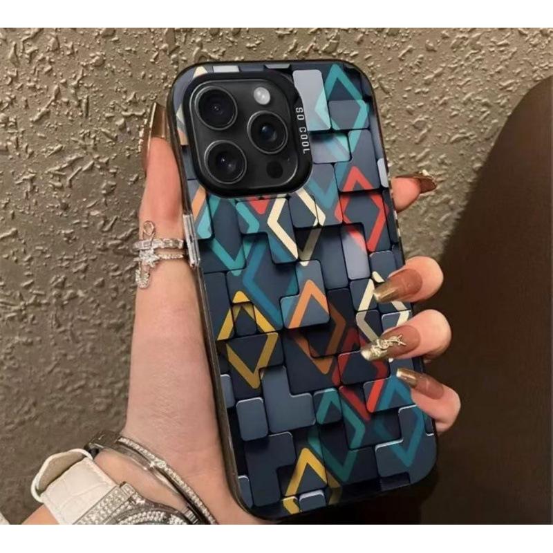The new matte colored silver is suitable for iphone16 mobile phone case Apple 15promax/1413pro12 foreign trade
