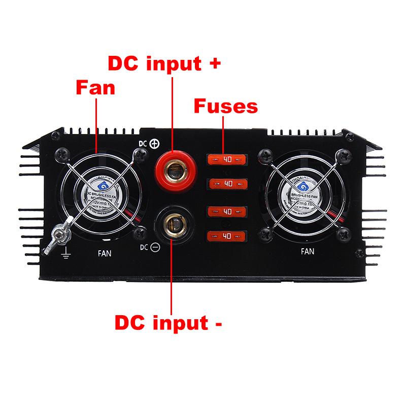 Invertor de Putere 10000W DC 12V LA AC 220V-240V Invertor cu Undă Sinusoidală Modificat pentru Mașină