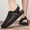 Fashion Men Summer Sandals Luxury Mesh Walking Shoes for Men Trends 2025 New Comfortable Casual Flat Outdoor Fashion Trekking Sandals