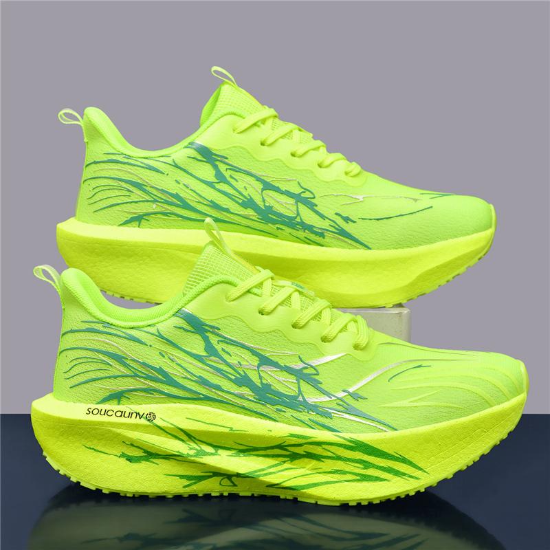 Men Marathon Running Shoes Athletic Carbon Board Women'S Plush Comfort Athletic Nonskid Athletic Shoes Daily Basketball Walking Footwear