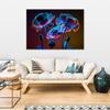 Canvas Print, Neon Flowers Nature