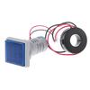 Mini Square L E D Digital Voltmeter Ammeter Signal Light Voltage Current Meter Indicator AC 60 500V 0 100A