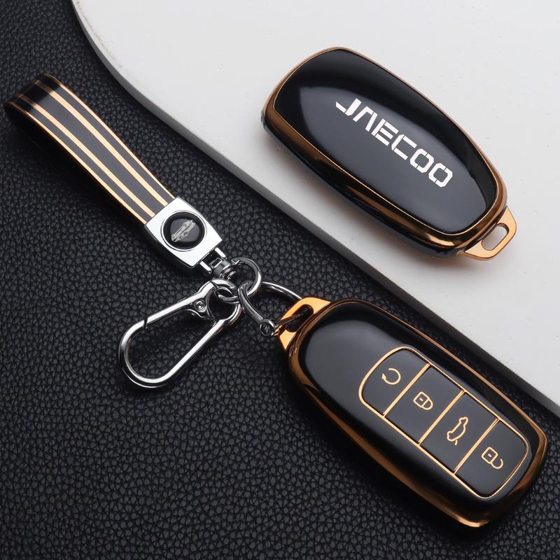 Pouzdro na klíče od auta pro Chery Jaecoo J7 J8 7 phev 2025 2024 2023 Měkké TPU pouzdro na klíče Ochranný kryt Klíčenka Autopříslušenství