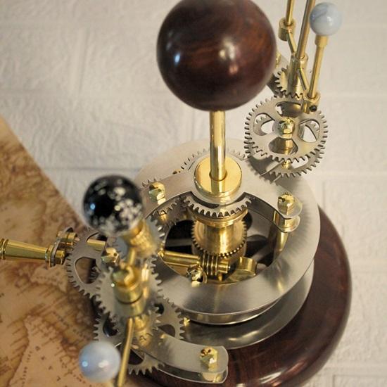 25,4 cm Orrery Luksusowy wystrój domu Model układu słonecznego Idealny prezent na parapetówkę, prezent dla męża, tellurion, Elegancki funkcjonalny wystrój arcydzieło