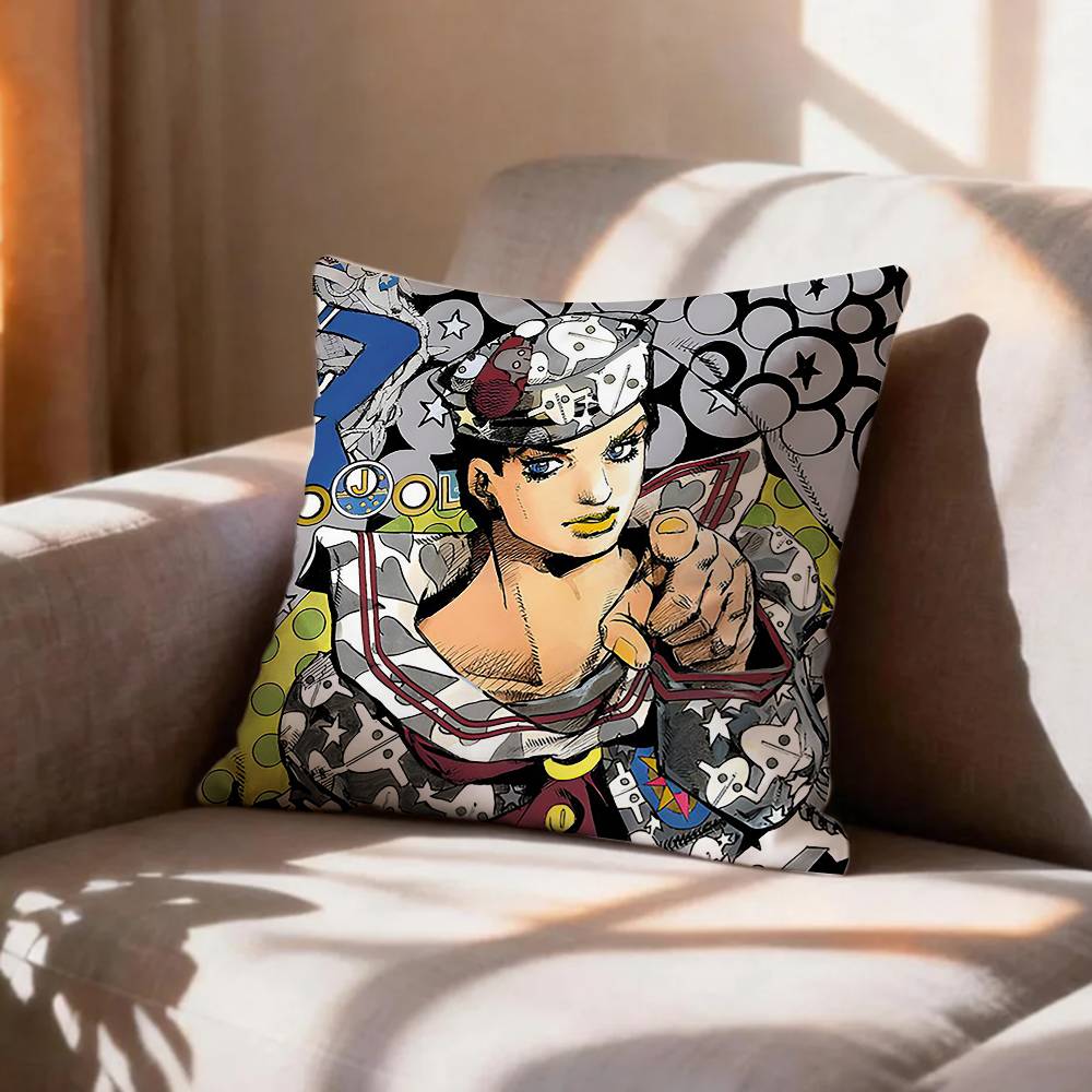Anime Fanart JJosuke HHigashikata  Pillow Case Pattern Printed Pillowcase For Living Room Sofa Cushion Cover