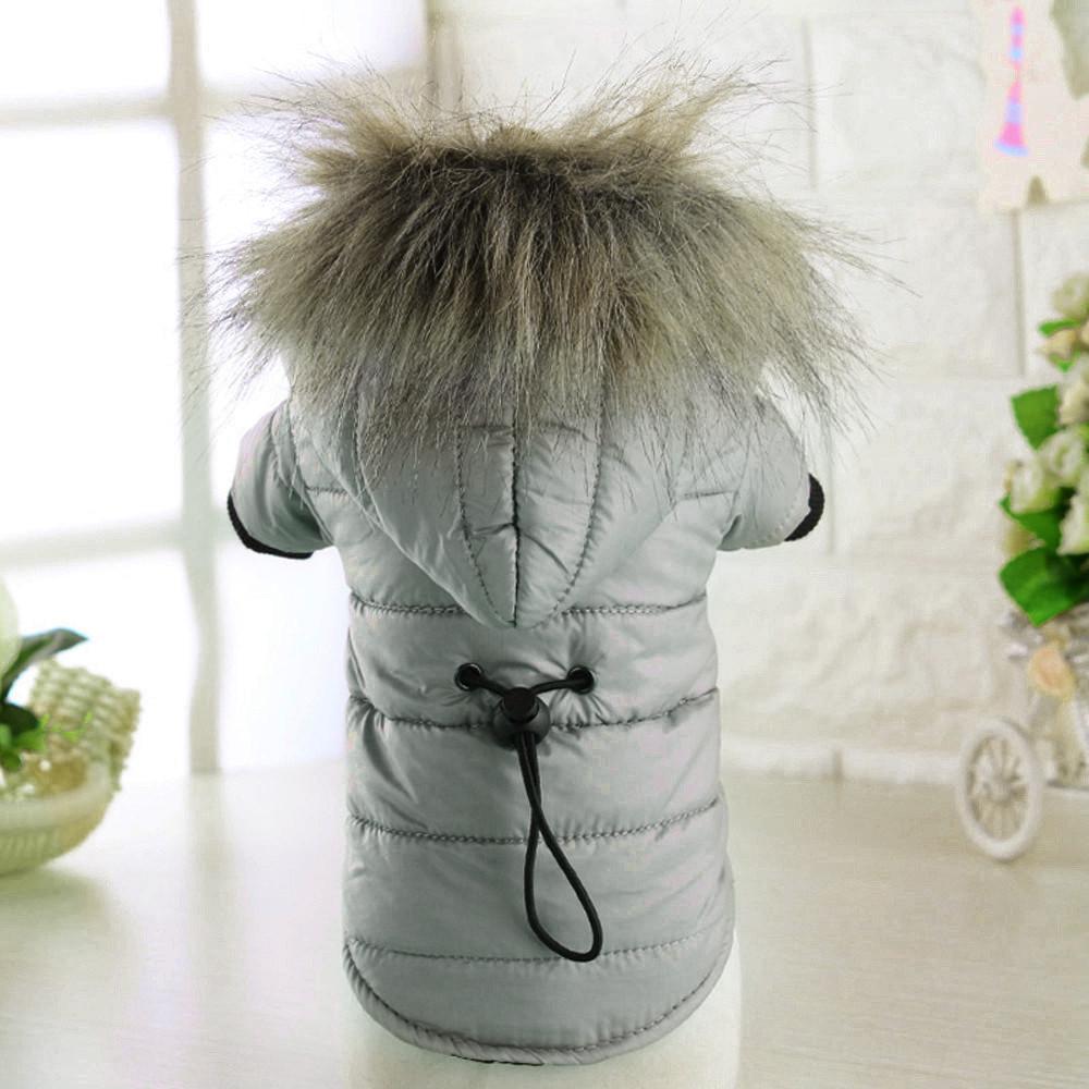 Pet Dog Warm Down Cotton-Padded jacket Costume Puppy Winter Clothe Hoodie Coats