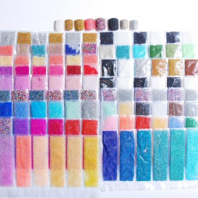Various Colors Elf Beads Nail Accessories Nail Micro Beads Nail Decor 6-Piece Pack Women