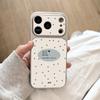 English Small Polka Dot Is Suitable for iPhone17 Soft Case Sticker Leather Mobile Phone Case 15pro/16/13pro Fashion 14pro