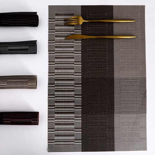 Set of 5 Placemats, Table Mats, Stylish, Nordic Design, Water-Repellent, Stain-Resistant, Washable, Easy to Clean, Non-Slip, Friction-Resistant, Heat-