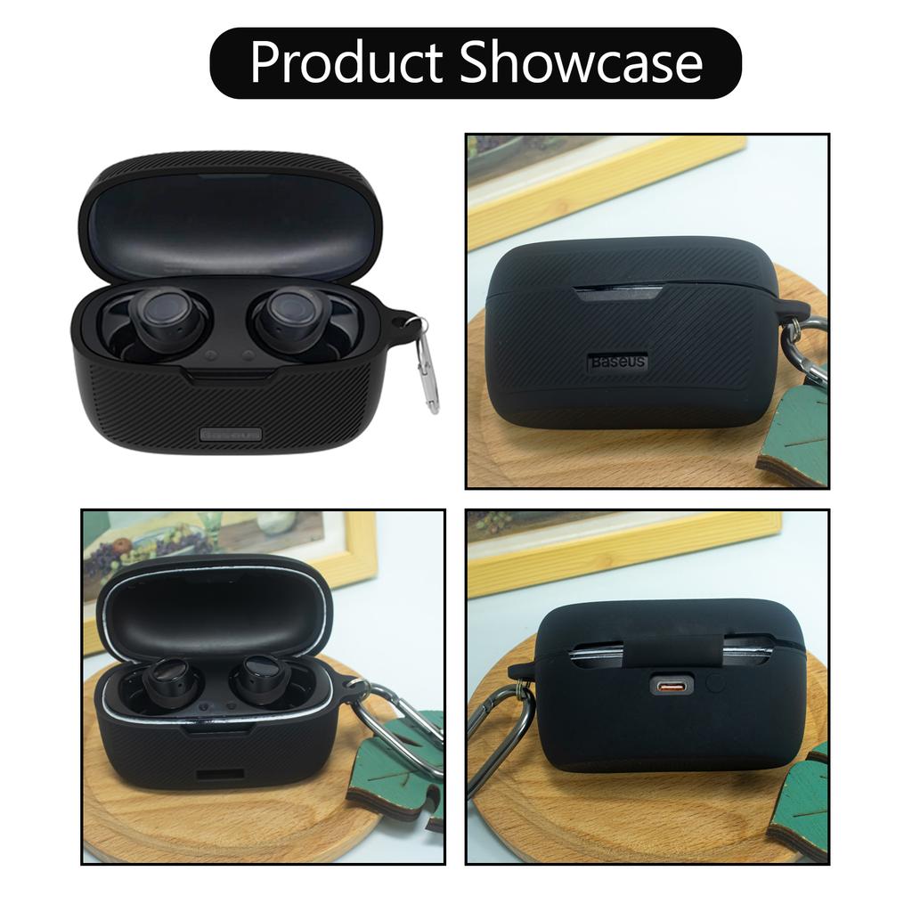 Silicone Cover Small Storage Box Lightweight Protections Case Exclusive Storage Box for Baseus Bowie MA10 Headphones