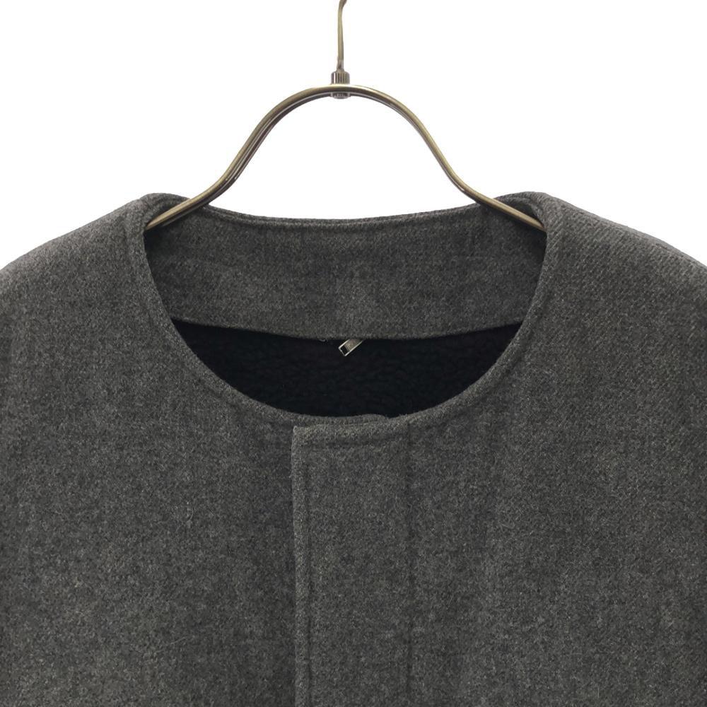 Green Made In Japan With Bore Liner Wool Coat 1 Gray Women Used