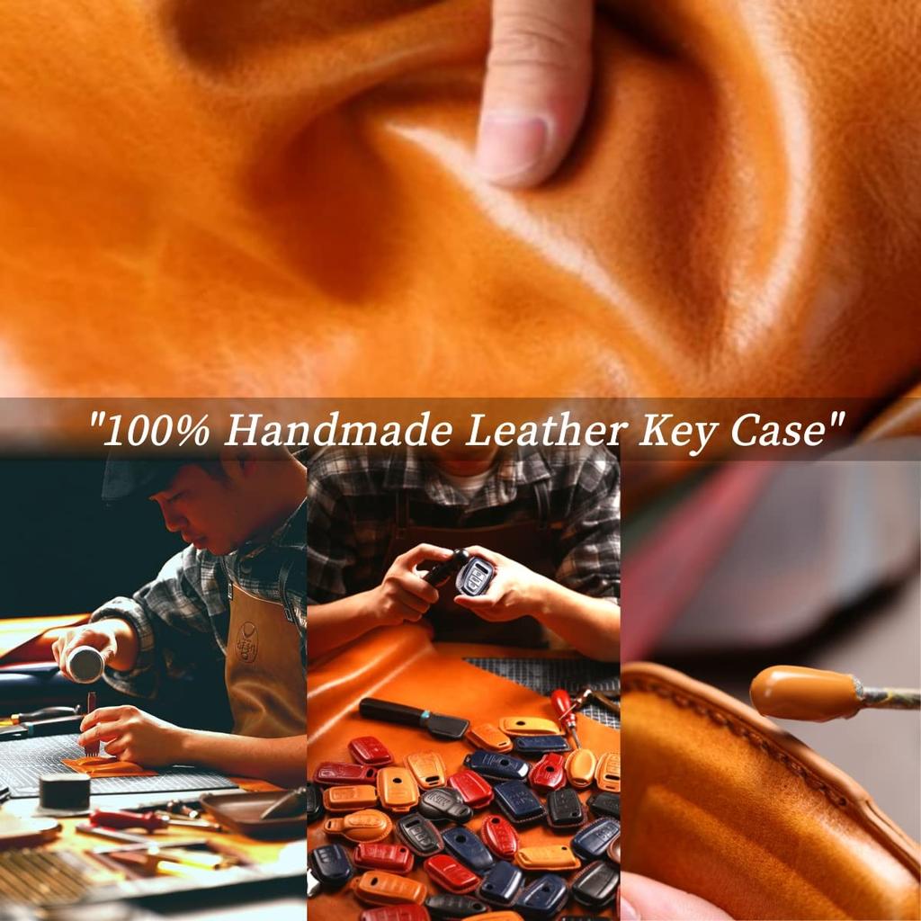 YKK Compatible New Remote Control Premium Genuine Leather Key Pocket Key YKK Key YKKAP Front Door Smart Key Genuine Leather Key Smart Control Key