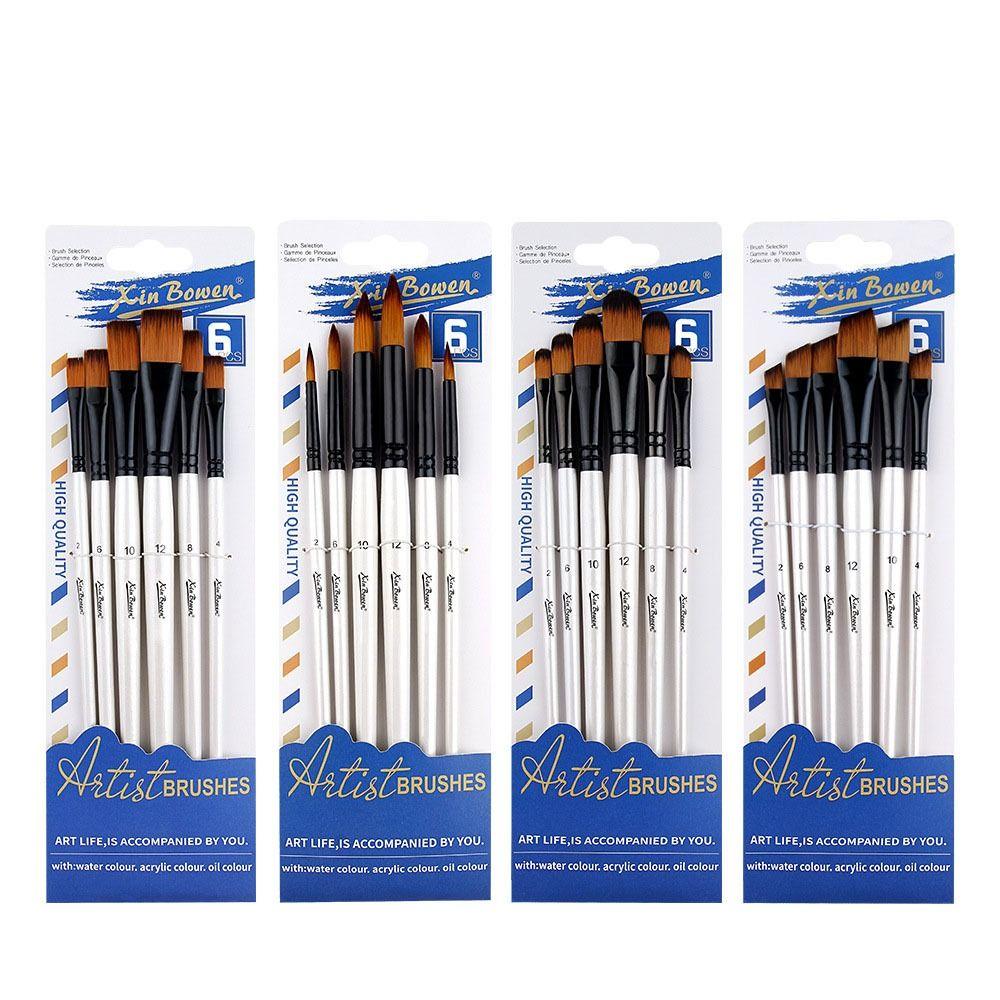 Nylon Watercolor Brush Wooden Handle Acrylic Paint Brushes Acrylic and Oil Brushes Art Brushes