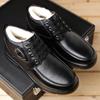 Herrenschuhe Winter Verdicken Warmhalten Herren Casual High-Top Leder Stiefeletten Dick Anti-Rutsch Baumwollschuhe 2025 Stiefel Herren Sneaker