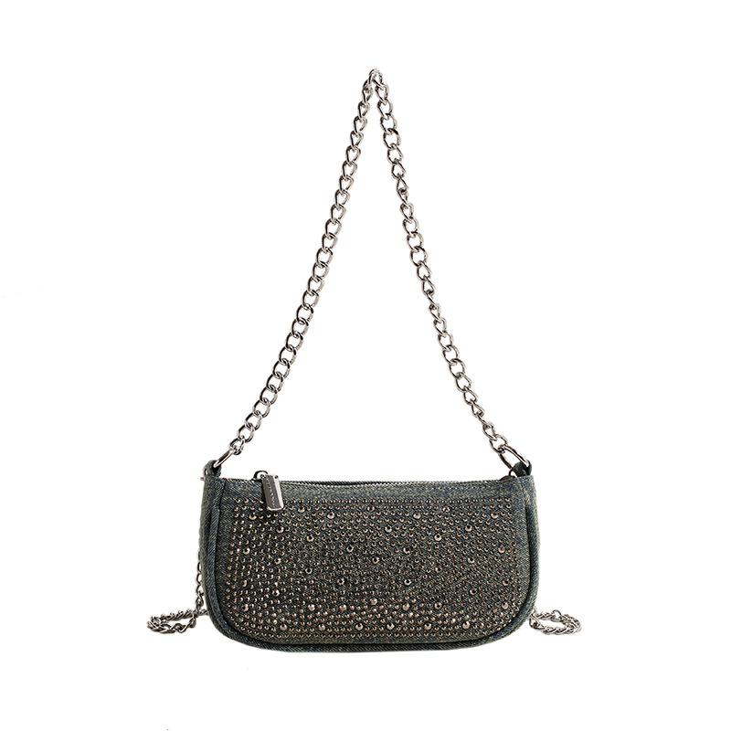 Underarm Bag Women's New Fashion Chain Handbag Sequined Shoulder Messenger Bag