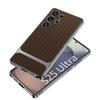 Suitable for Samsung S25U Mobile Phone Case S25u Electroplated Plain Leather Mat Pattern Style Fine Hole Anti Fall Protection Case