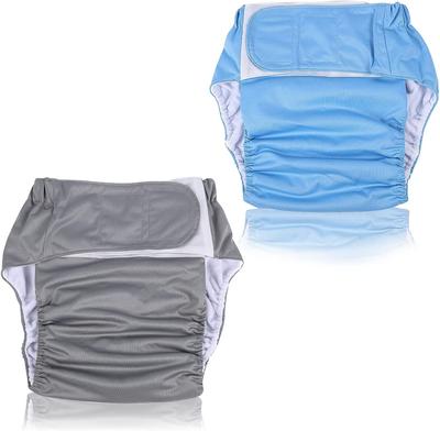 CMD Diaper Cover for Incontinence Nursing Care Diaper Leak Adjustable Quick Repeated Diaper Cover for Elderly of Gray and Adults, Pants, Cover, Proof,