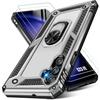 Case for Samsung Galaxy S23 FE - Silver - Reinforced Shockproof - 360° Stand