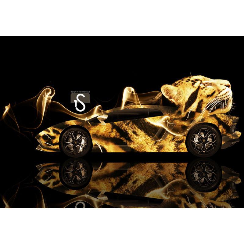 Dreamy Sports Car Animal Poster: Creative Wall Art for Bedroom, Bar, or Study